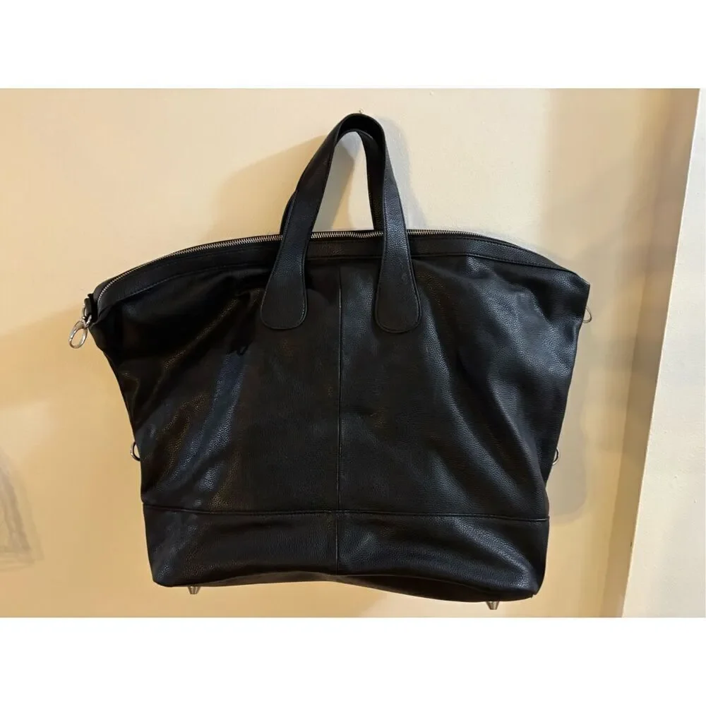 Green Bay Packer Leather Overnight Bag